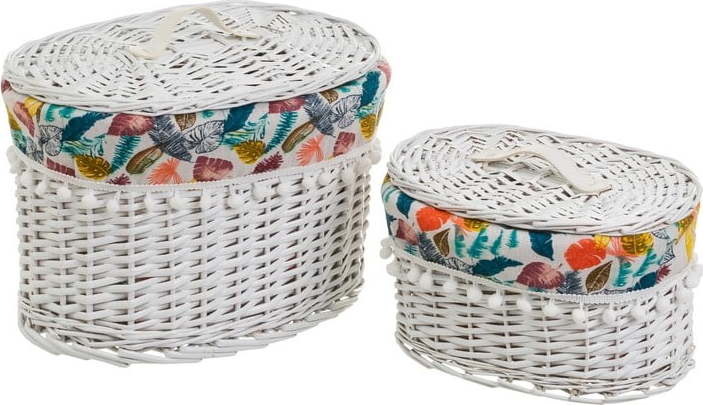 Košíky z proutí v sadě 2 ks 36x26x25 cm – Casa Selección Casa Selección