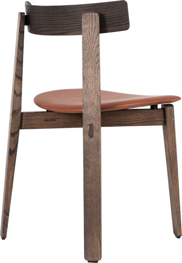 Koňakově hnědá jídelní židle z dubového dřeva Nora – Gazzda Gazzda