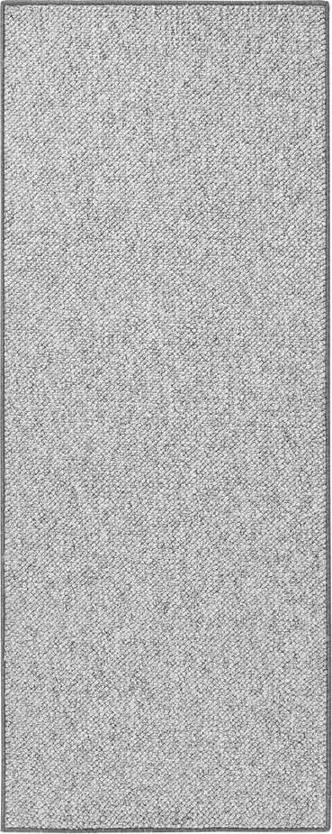 Šedý běhoun 80x300 cm Wolly – BT Carpet BT Carpet