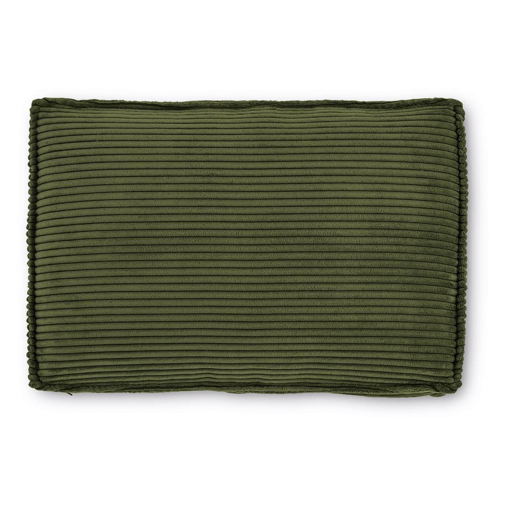 Zelený manšestrový polštář na gauč Blok – Kave Home Kave Home