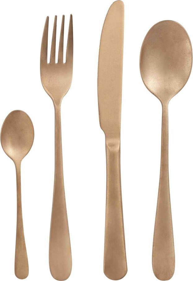 Nerezový příbor 16 ks ve zlaté barvě Posate Old - Brandani Brandani