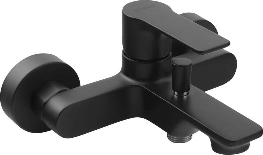 Matně černá nástěnná vanová baterie (2 výstupy) Pax – Sapho Sapho