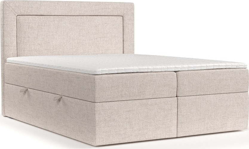 Béžová boxspring postel s úložným prostorem 180x200 cm Imagine – Maison de Rêve Maison de Reve