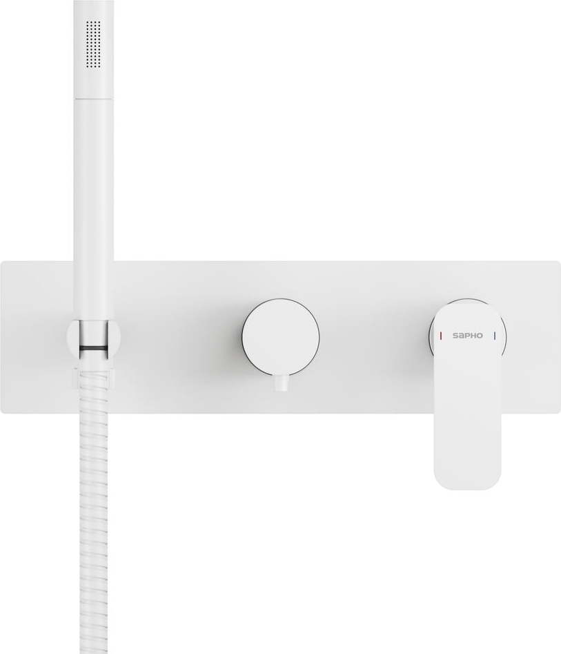 Bílá podomítková sprchová baterie (3 výstupy) Spy – Sapho Sapho