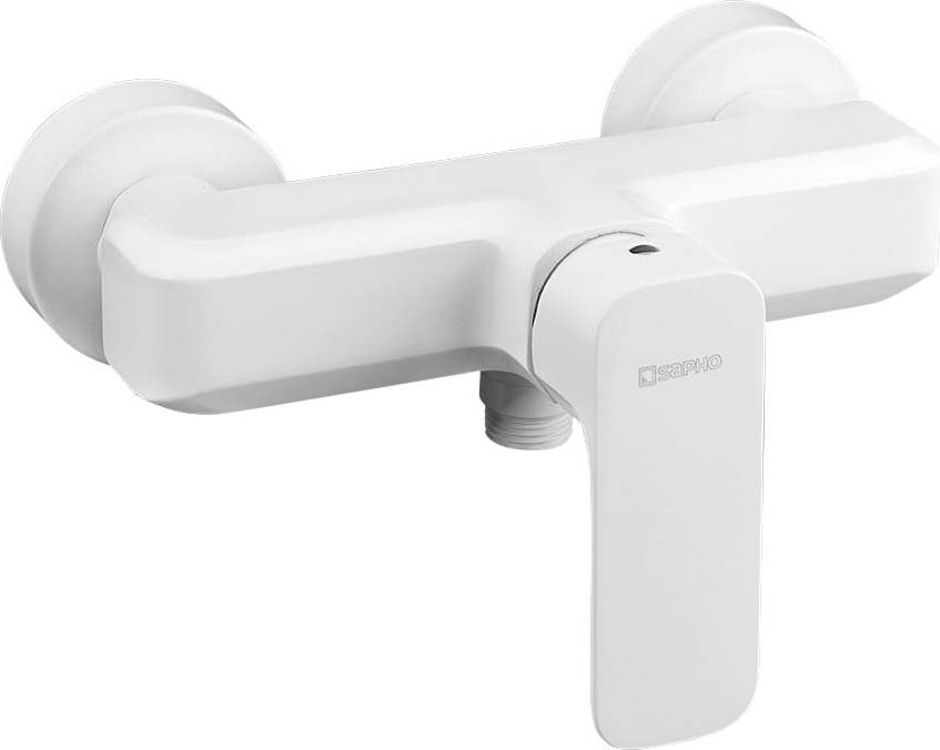 Bílá nástěnná sprchová baterie (1 výstup) Spy – Sapho Sapho