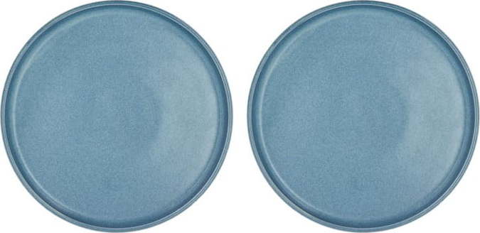 Modré dezertní porcelánové talíře v sadě 2 ks ø 20.8 cm Fjord - Villa Collection Villa Collection