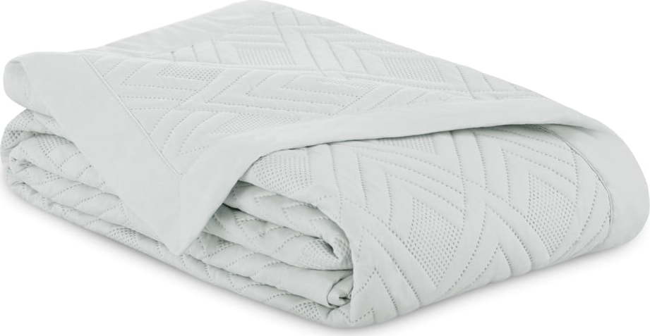 Světle šedý prošívaný přehoz z mikrovlákna 170x210 cm Ophelia – AmeliaHome AmeliaHome