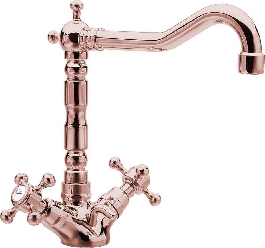 Růžová stojánková umyvadlová baterie Antea – Sapho Sapho