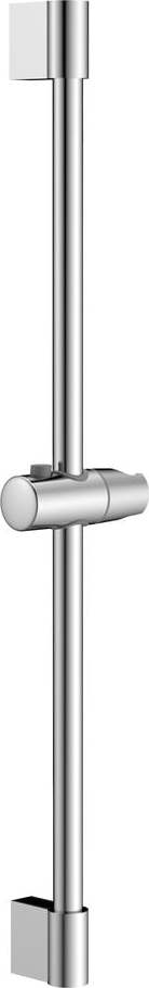 Nástěnná sprchová tyč z nerezové oceli v leskle stříbrné barvě s posuvným držákem 71 cm – Sapho Sapho