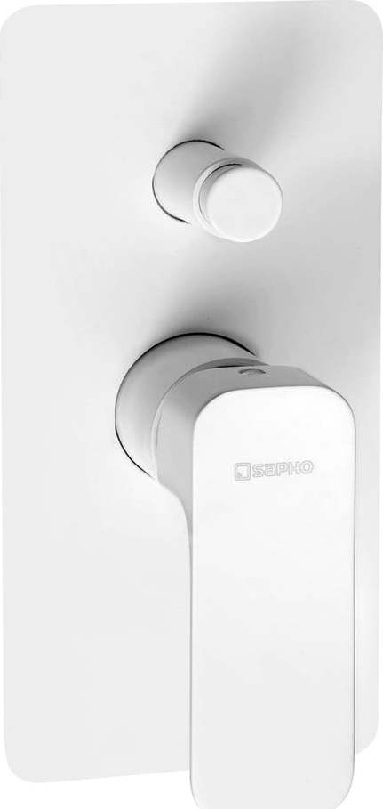 Bílá podomítková sprchová baterie (2 výstupy) Spy – Sapho Sapho