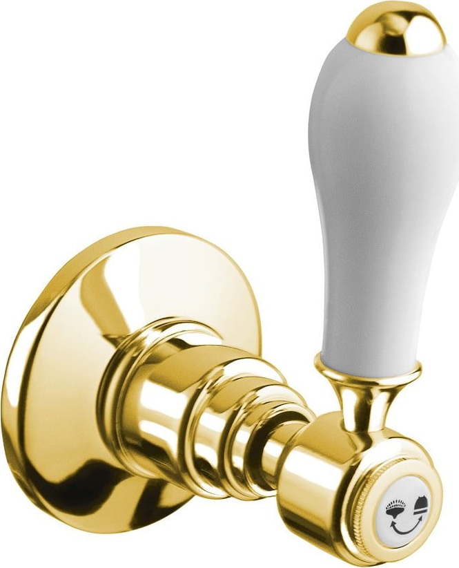 Podomítkový přepínač ve zlaté barvě Antea – Sapho Sapho