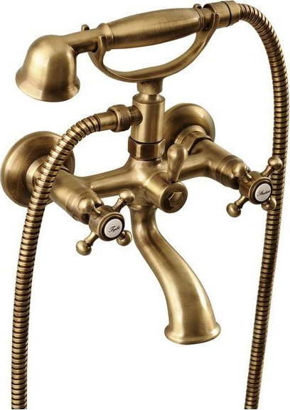 Nástěnná vanová baterie v bronzové barvě (2 výstupy) Antea – Sapho Sapho