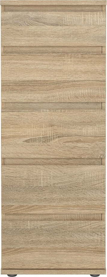 Vysoká komoda v dekoru dubu v přírodní barvě 40x107 cm Nova – Tvilum Tvilum