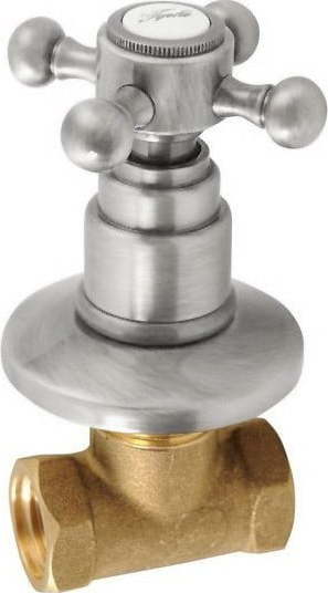 Podomítkový ventil v matně stříbrné barvě Antea Cold – Sapho Sapho