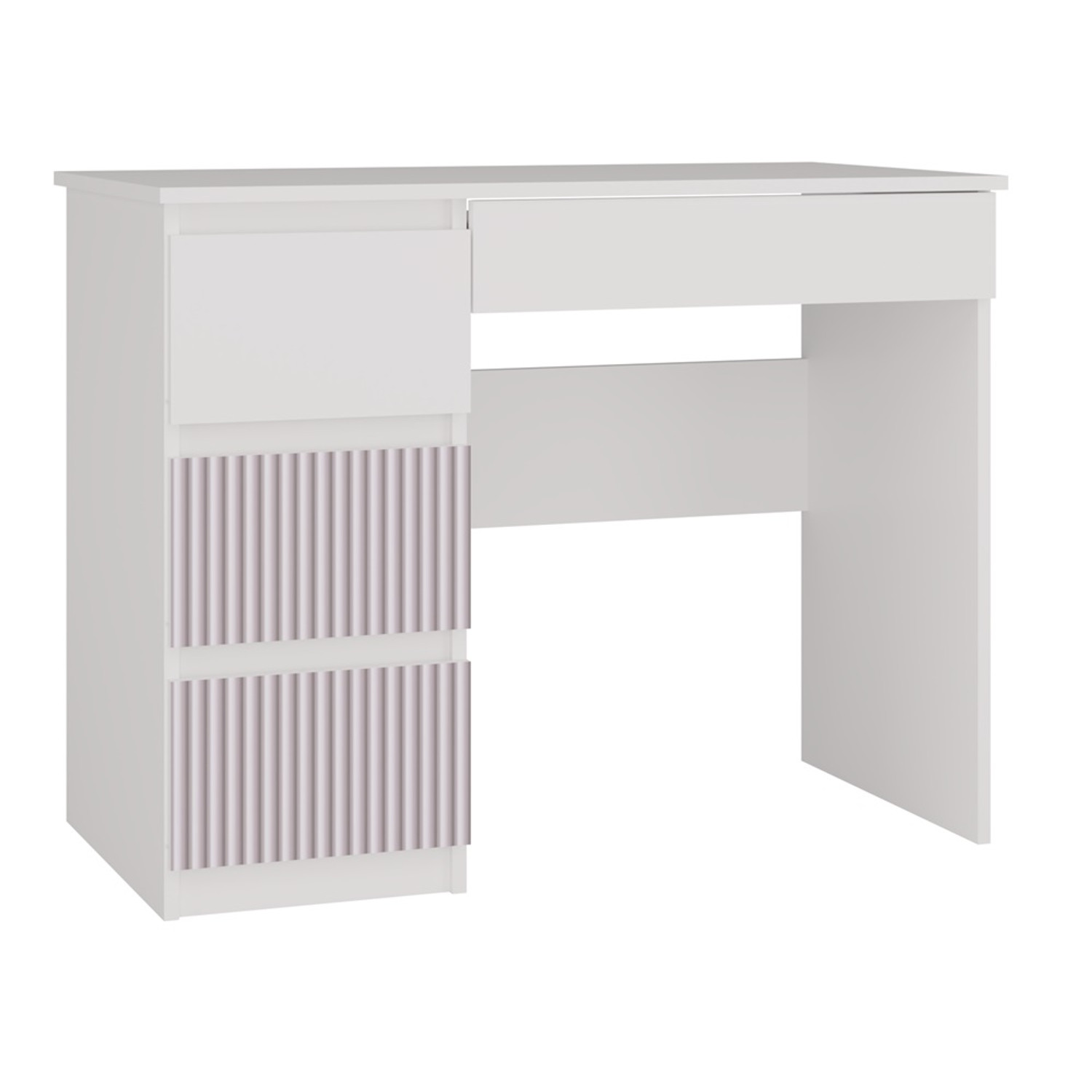 Psací stůl Mijas levá strana Arteso - bílá/růžová TOP Nábytek