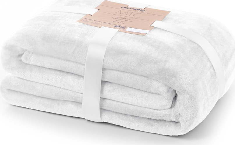 Bílá deka z mikrovlákna DecoKing Mic