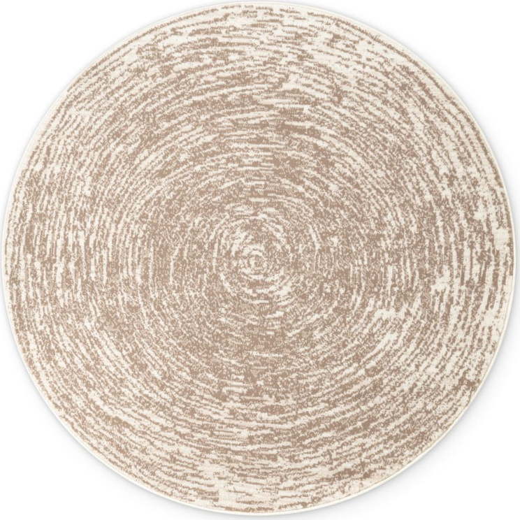 Béžovo-krémový kulatý koberec ø 120 cm Gloria Cavallo – Hanse Home Hanse Home