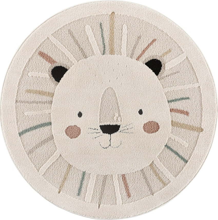 Krémový dětský koberec ø120 cm Clown – Universal Universal