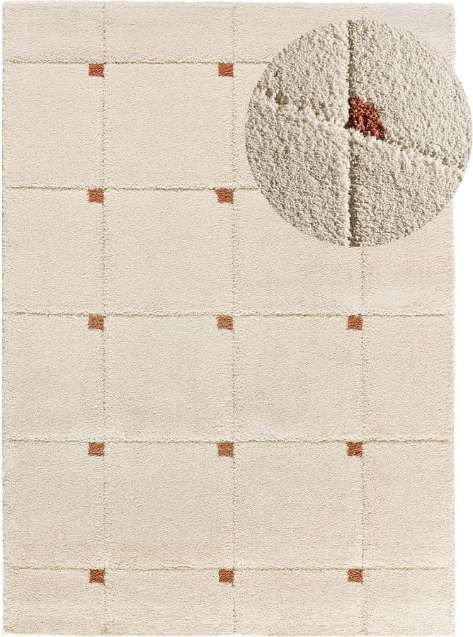 Koberec v cihlové a krémové barvě 160x230 cm Brenda – Universal Universal