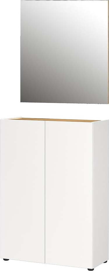 Bílá předsíňová sestava v dekoru dubu 74x200x33 cm Alviano – Germania Germania