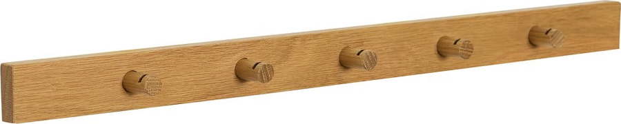 Nástěnný věšák v dekoru dubu v přírodní barvě 60 cm Cosplay – Hübsch Hübsch