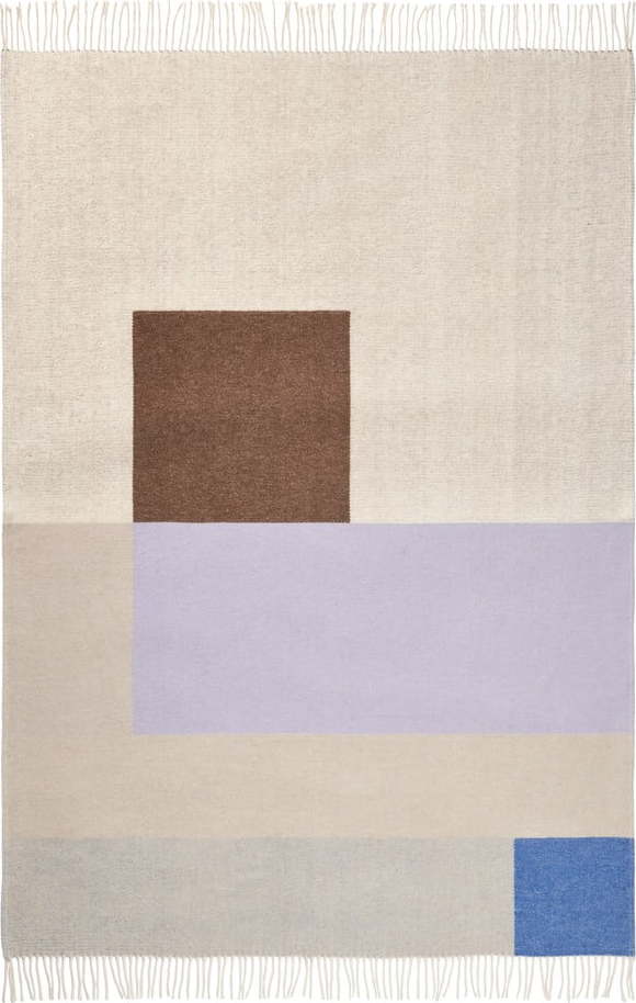 Deka v levandulovo-béžové barvě 125x190 cm Brick – Mette Ditmer Denmark Mette Ditmer Denmark