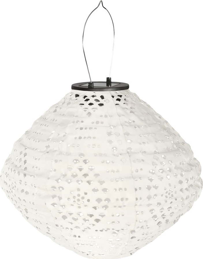 Bílá venkovní solární LED lucerna (výška 22 cm) Harwood – House Nordic House Nordic