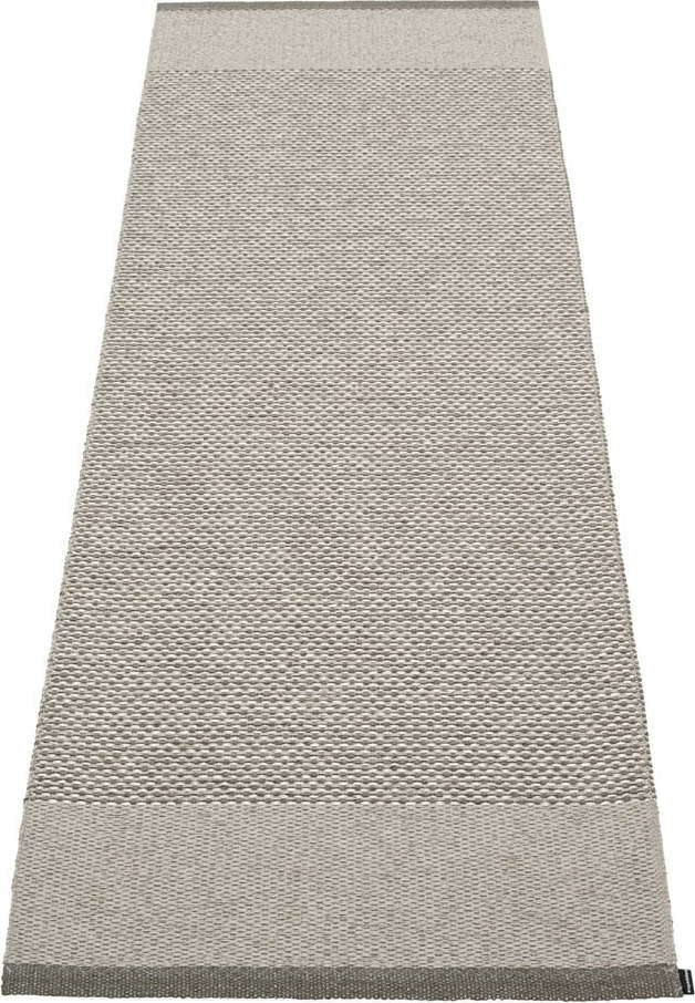 Šedý vnitřní a venkovní běhoun 85x260 cm Edit Warm Grey – Pappelina Pappelina
