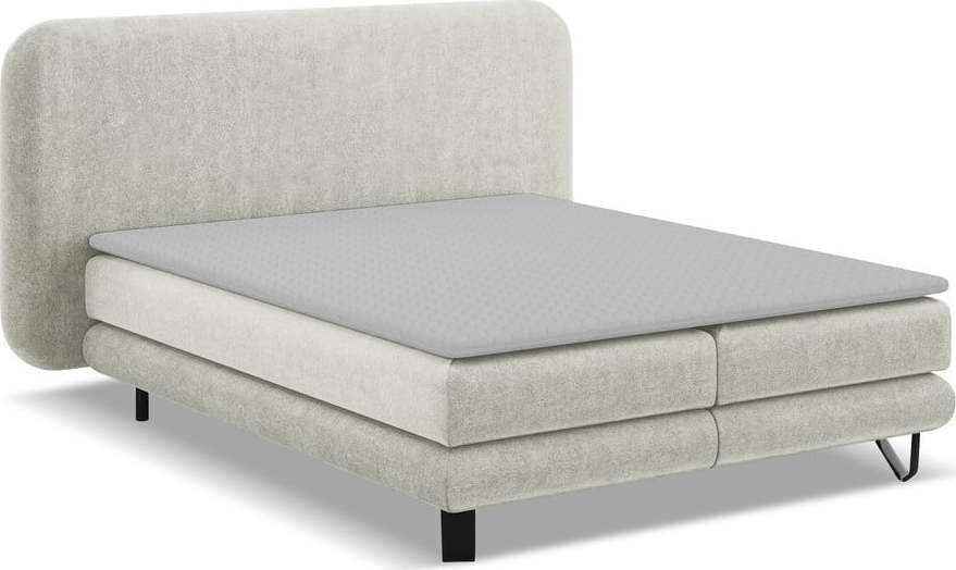 Béžová boxspring postel 140x200 cm Ilima – Makamii Makamii