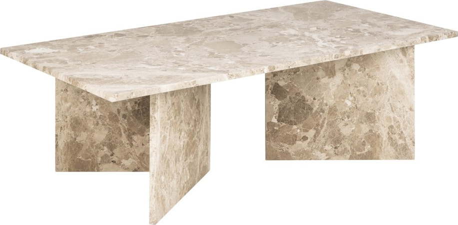 Béžový mramorový konferenční stolek 70x140 cm Vega – Actona Actona