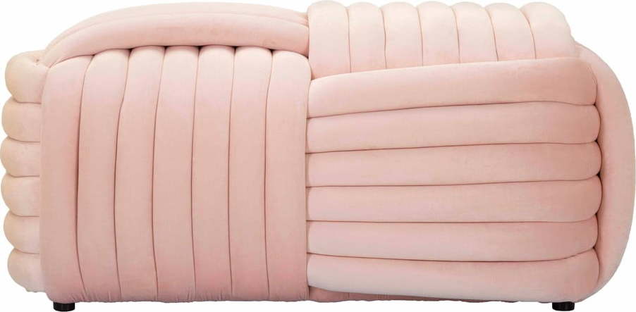 Světle růžová sametová lavice Softy – Mauro Ferretti Mauro Ferretti