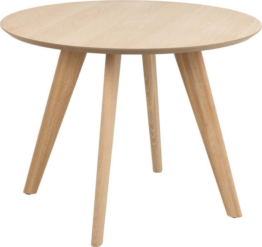 Kulatý jídelní stůl s deskou v dubovém dekoru ø 100 cm Townsville – Actona Actona