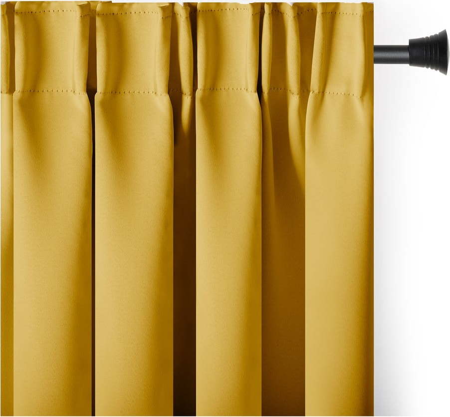 Žlutý zatemňovací termo závěs 140x245 cm Pleat – Restilo Restilo