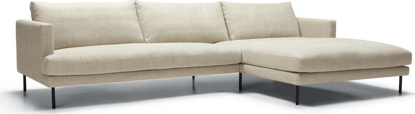 Krémová rohová pohovka (pravý roh) Britt – Sits Sits