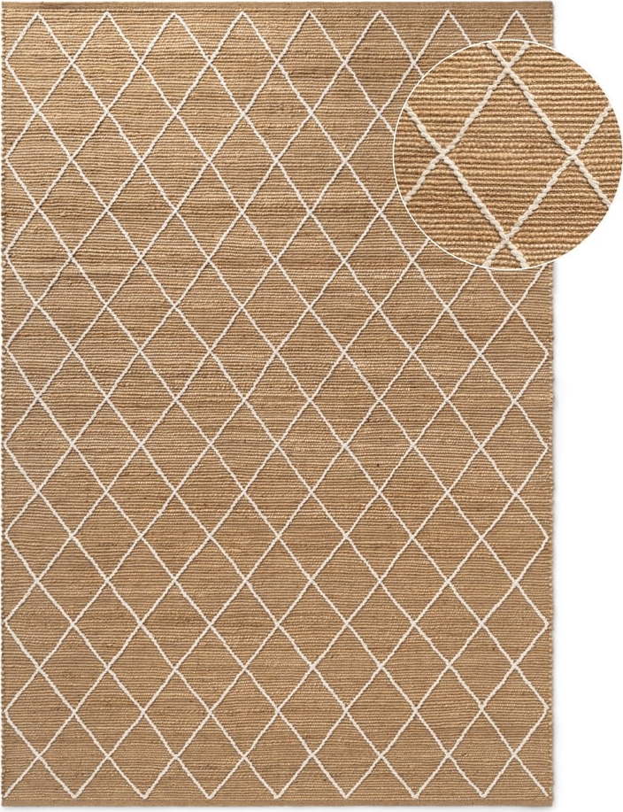 Ručně tkaný jutový koberec v přírodní barvě 160x230 cm Kunu – Hanse Home Hanse Home