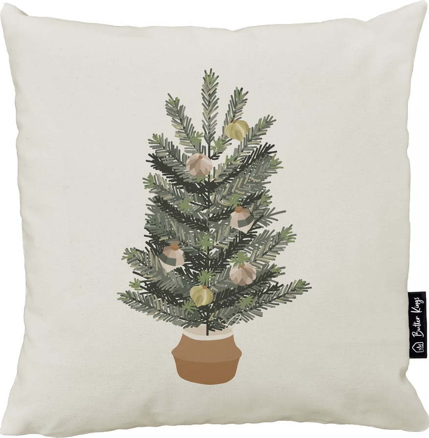 Povlak na polštář s vánočním motivem 45x45 cm Festive Tree – Butter Kings Butter Kings
