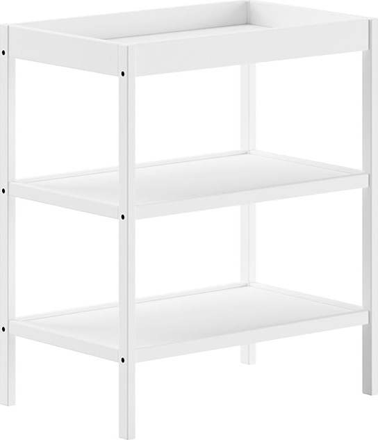 Bílý přebalovací pult z bukového dřeva Dino – Vipack Vipack