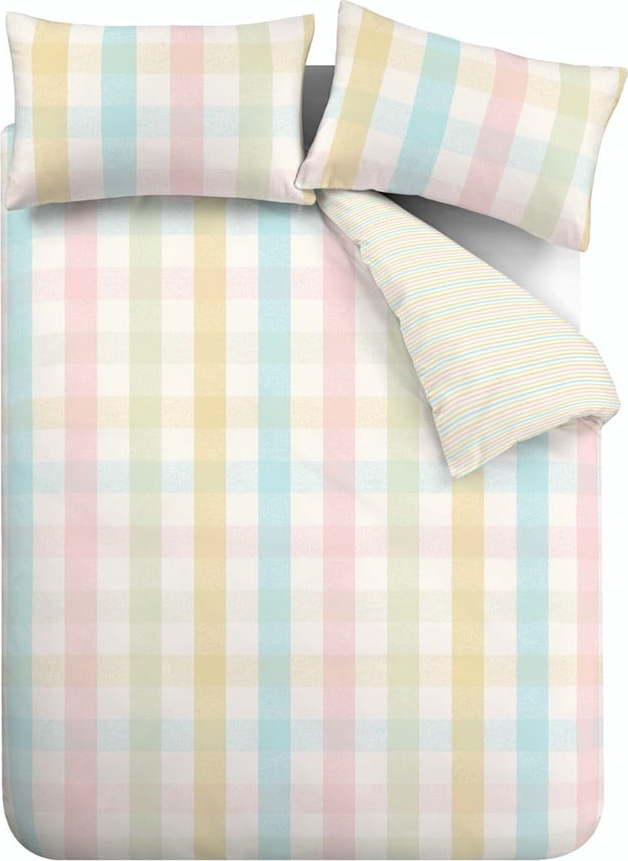 Povlečení na jednolůžko 135x200 cm Spring Check – Catherine Lansfield Catherine Lansfield