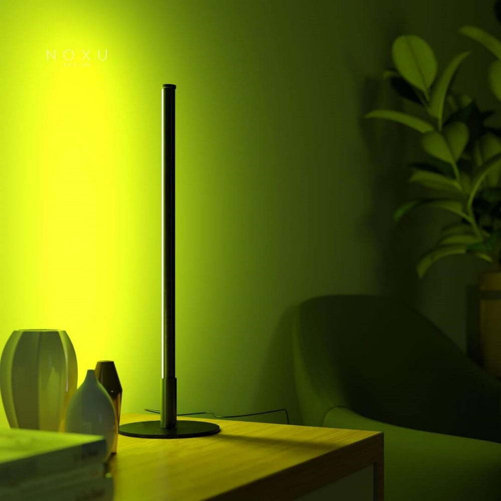 Černá kovová LED stolní lampa na dálkové ovládání (výška 150 cm) Mini – Squid Lighting Squid Lighting