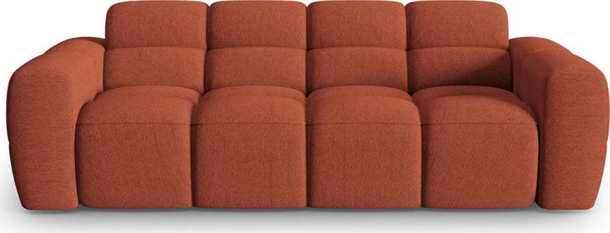Pohovka v cihlové barvě 216 cm Lisa – Micadoni Home Micadoni