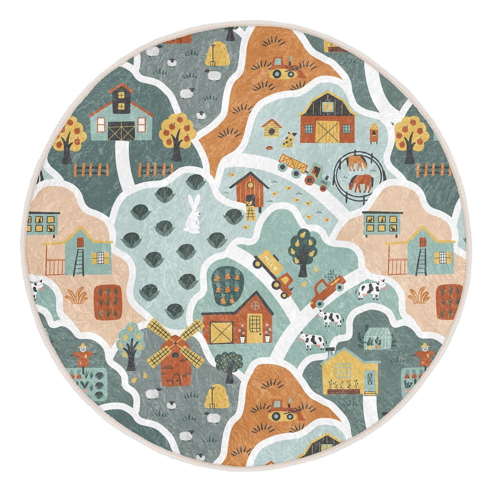 Pratelný dětský hrací koberec ø150 cm Farmer's Life – Mila Home Mila Home