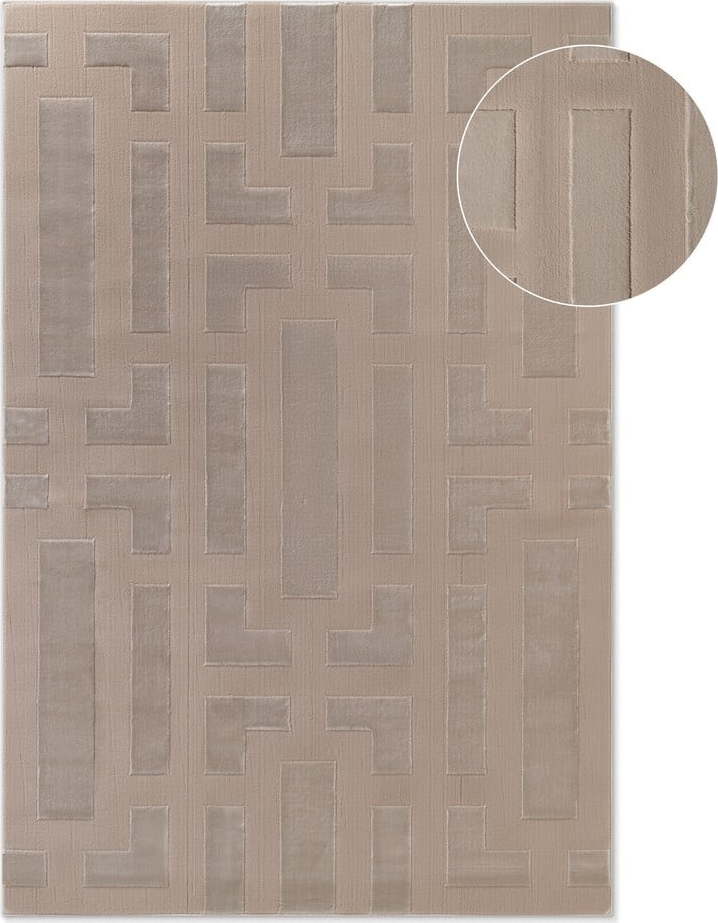 Béžový koberec 200x280 cm Perles Onyx – Elle Decoration Elle Decoration