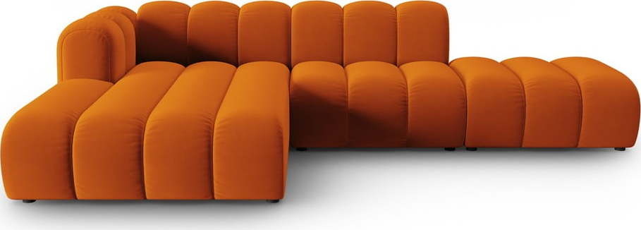Oranžová rohová pohovka (levý roh) Lupine – Micadoni Home Micadoni