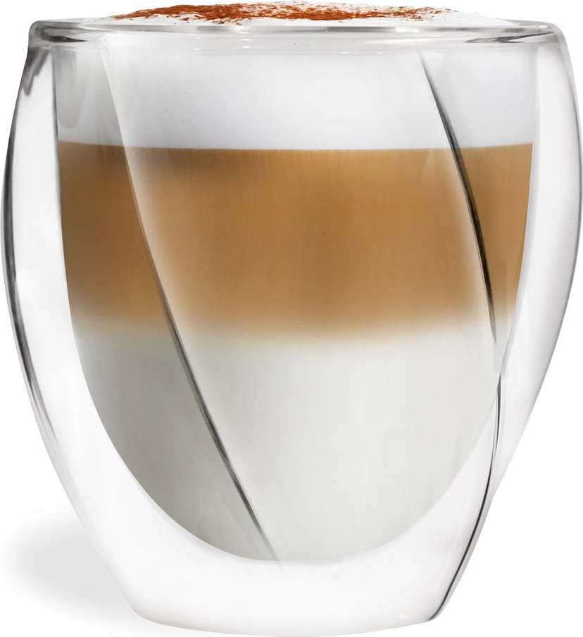Dvoustěnné hrnky na cappuccino v sadě 2 ks 250 ml Cristallo – Vialli Design Vialli Design