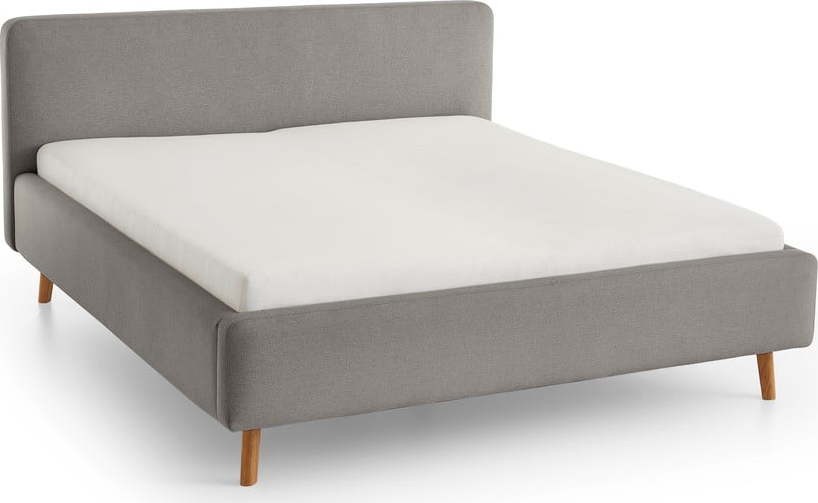 Šedá čalouněná jednolůžková postel bez roštu 120x200 cm Mattis – Meise Möbel Meise Möbel