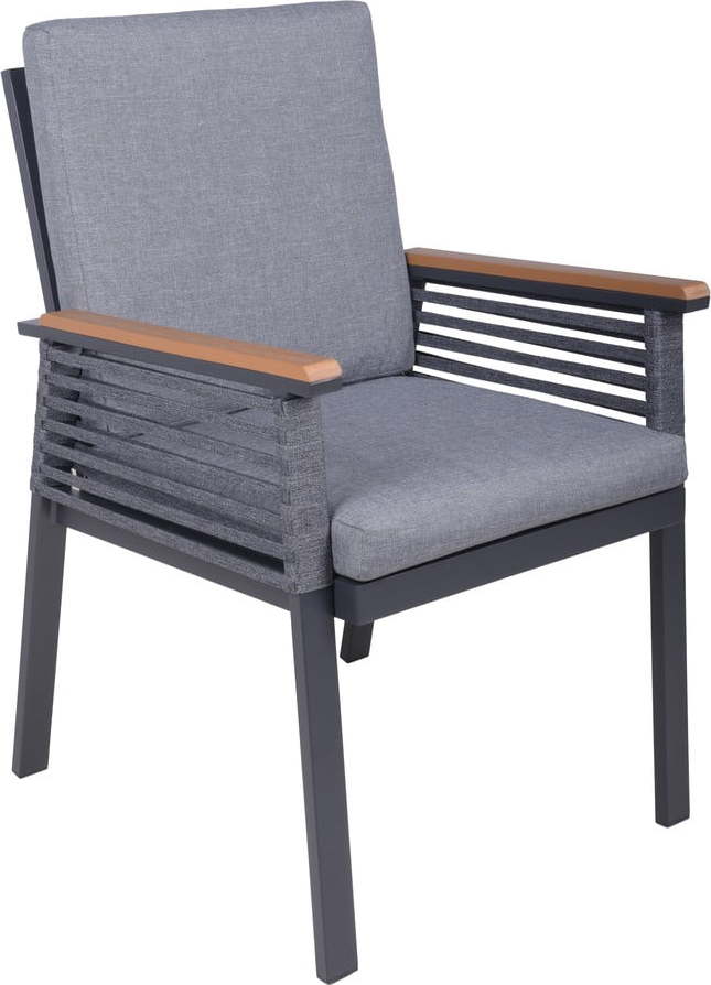 Tmavě šedé kovové zahradní křeslo Denia – Garden Pleasure Garden Pleasure