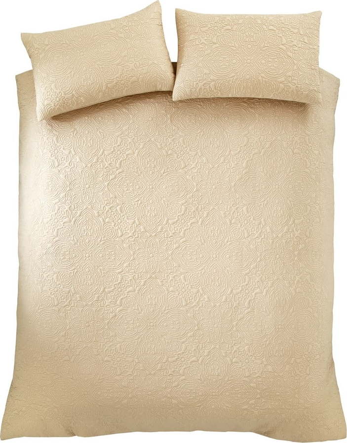 Béžové povlečení na dvoulůžko 200x200 cm Casablanca Pinsonic – Pineapple Elephant Pineapple Elephant