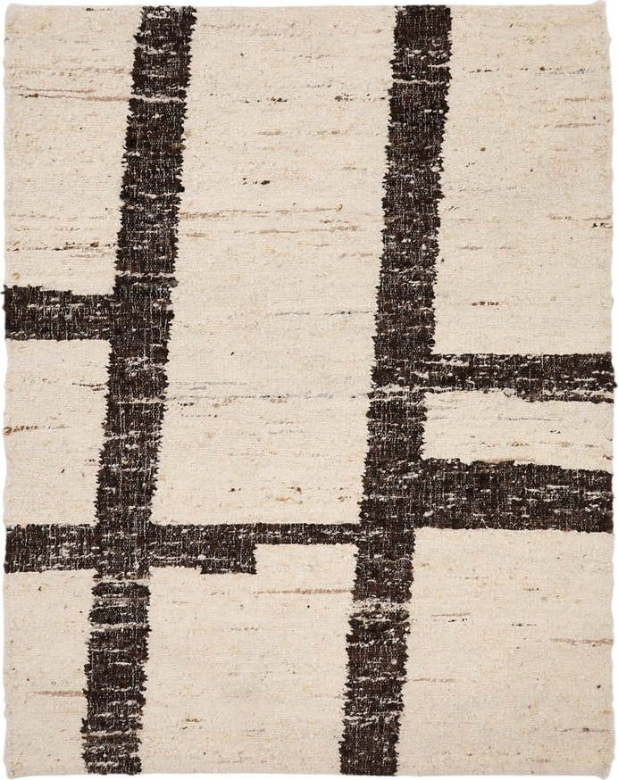 Krémový oboustranný vlněný koberec 160x230 cm Hadin – Kave Home Kave Home