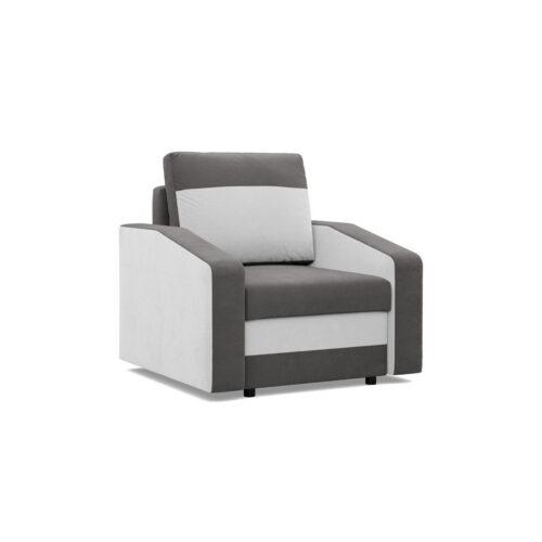 Křeslo HEWLET model 3 Šedá/bílá SG-nábytek