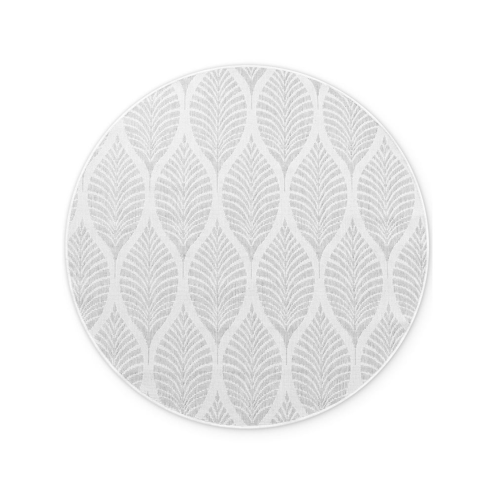 Kulatý vnitřní a venkovní koberec v šedé a slonovinové barvě ø 160 cm Duet Liora – NORTHRUGS NORTHRUGS